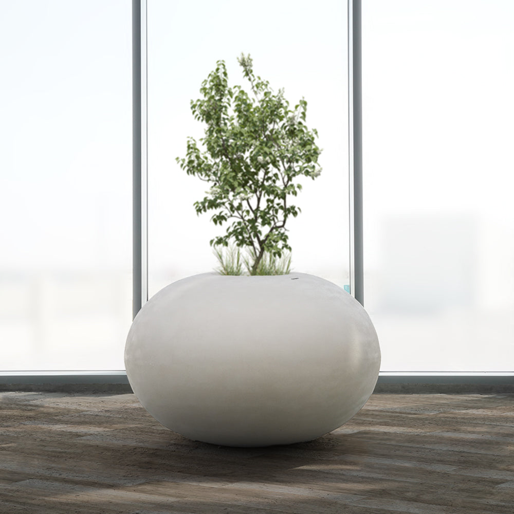Beige Beacon XK-4083A planter box, 100cm length, made of durable material, perfect for outdoor garden or patio planting.