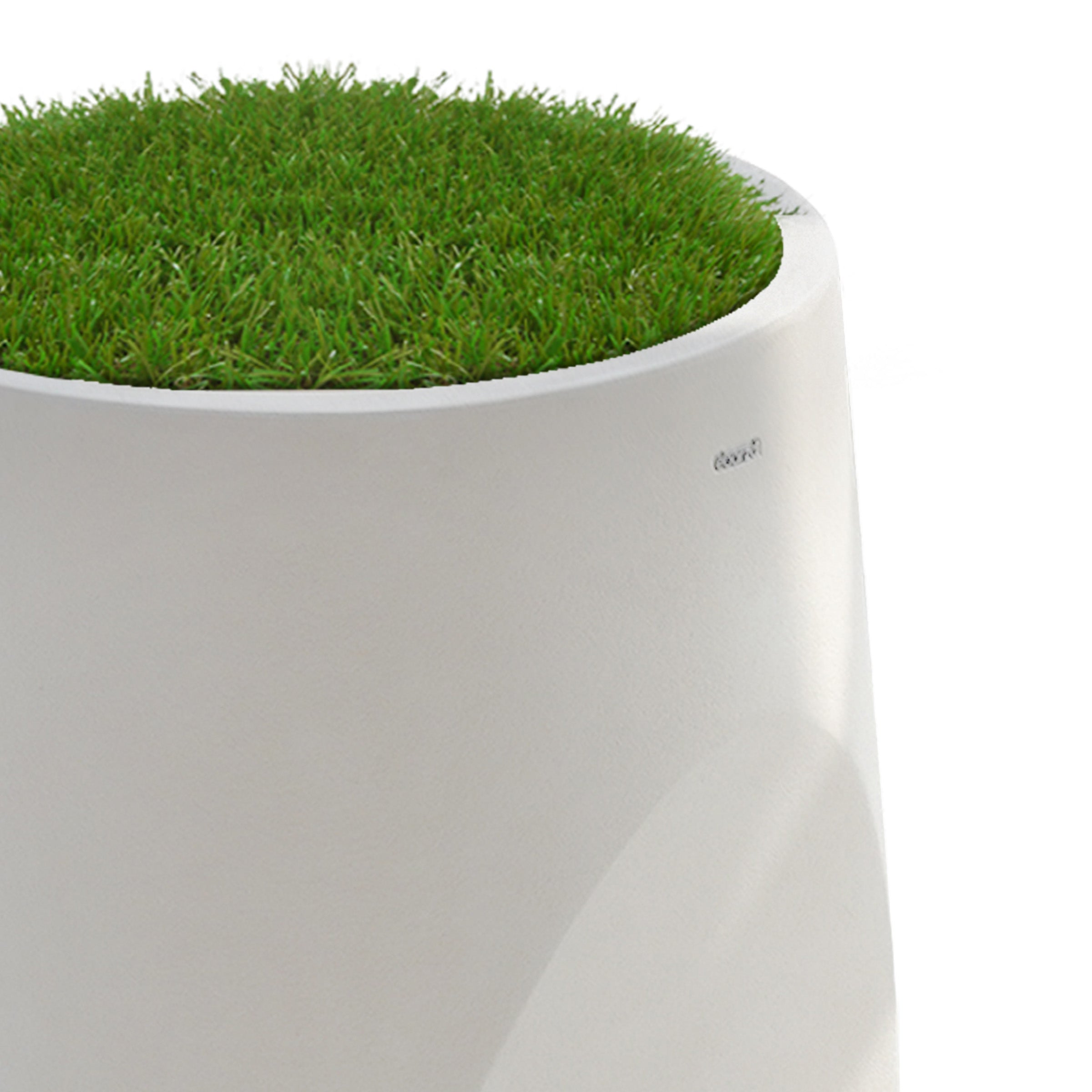 Beige BEACON planter box XK-4085A made of durable material, perfect for outdoor or indoor garden display.