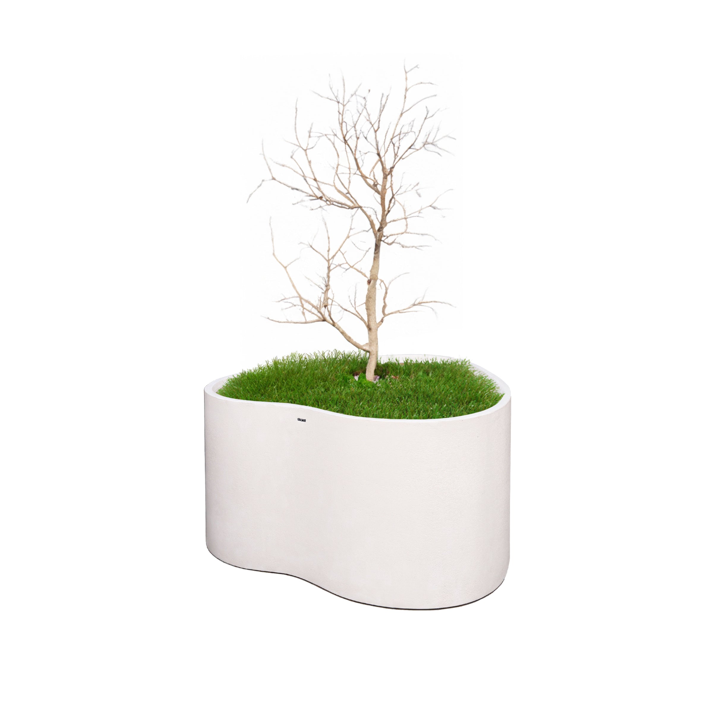 plant box beige Beige Planter Box XK-4086A | Elegant Outdoor Plant Container