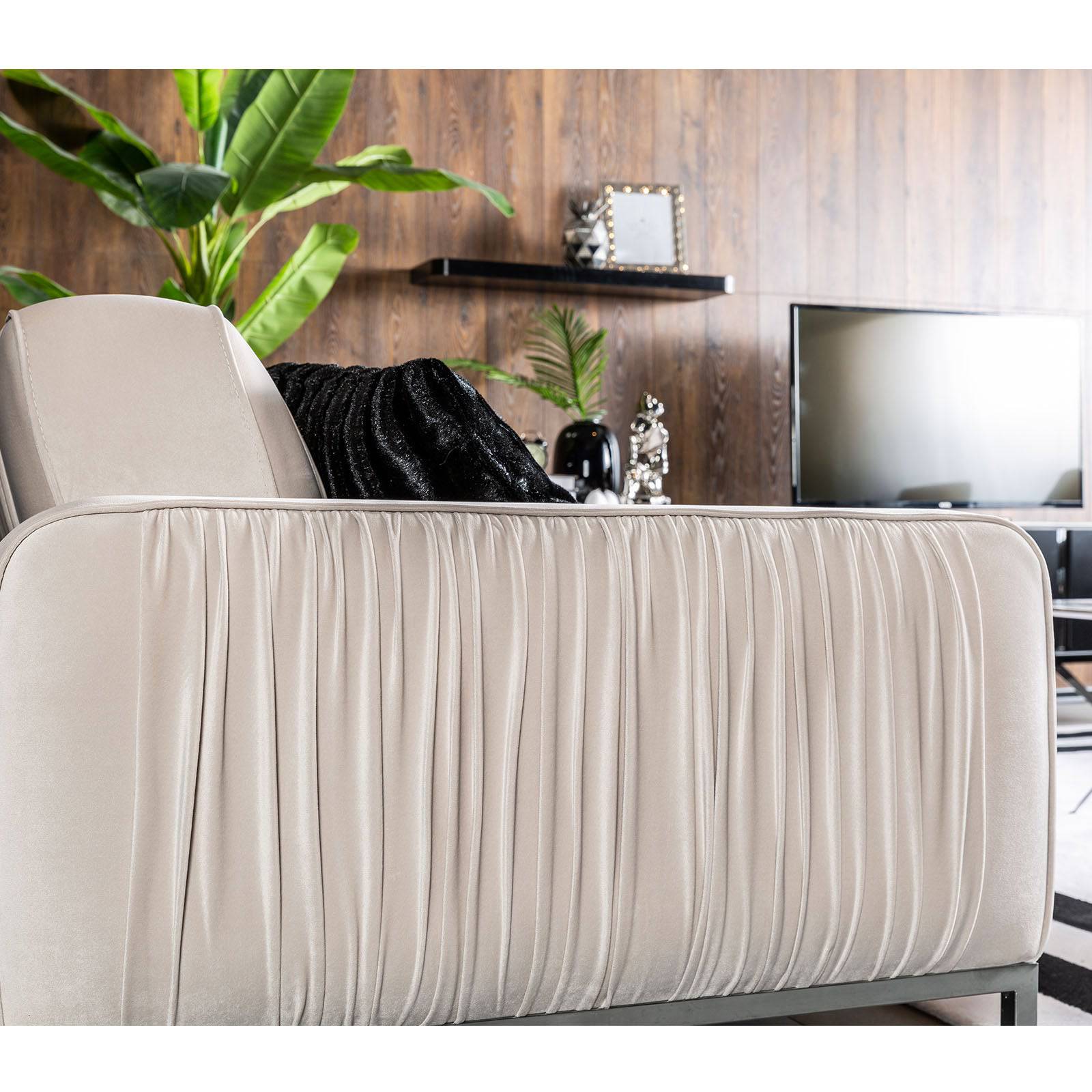 Beretta Beige Sofa Beige001 -  Sofas | طقم كنب بيريتا بيج - ebarza Furniture UAE | Shop Modern Furniture in Abu Dhabi & Dubai - مفروشات ايبازرا في الامارات | تسوق اثاث عصري وديكورات مميزة في دبي وابوظبي