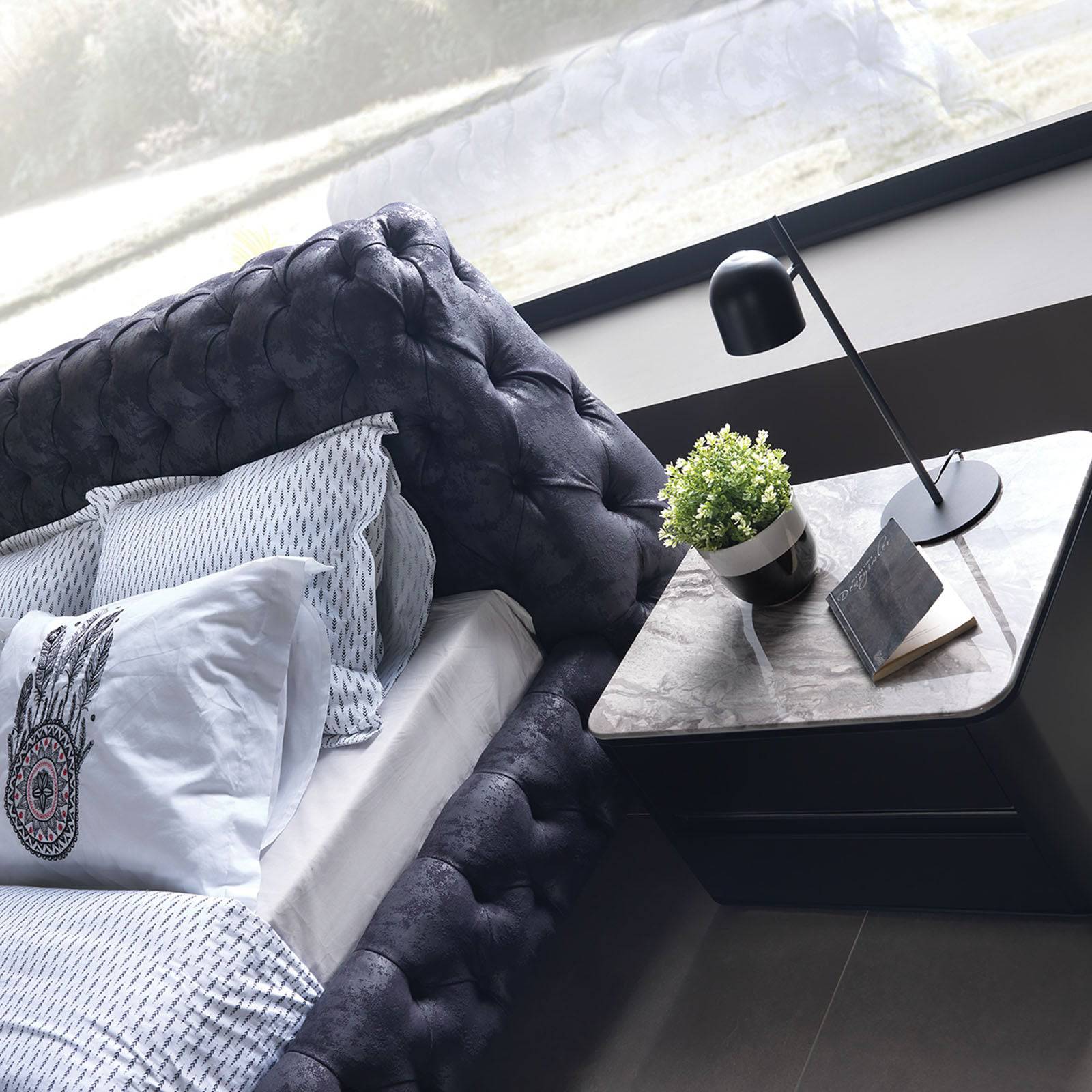 YOL LIVING Beretta dresser with matching mirror, modern wooden furniture for bedroom storage and decor.