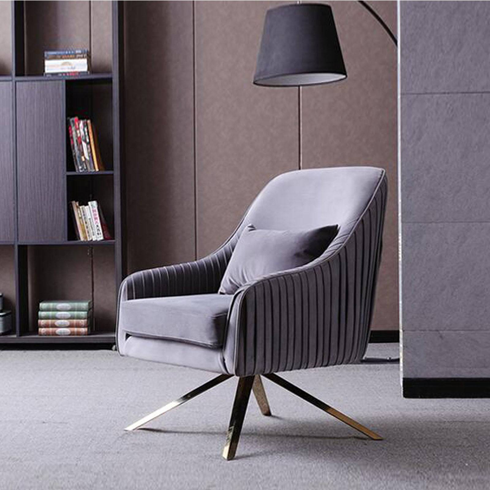 Bergen Lounge Chair Tg-216-G -  Lounge Chairs | كرسي صالة بيرغن - ebarza Furniture UAE | Shop Modern Furniture in Abu Dhabi & Dubai - مفروشات ايبازرا في الامارات | تسوق اثاث عصري وديكورات مميزة في دبي وابوظبي