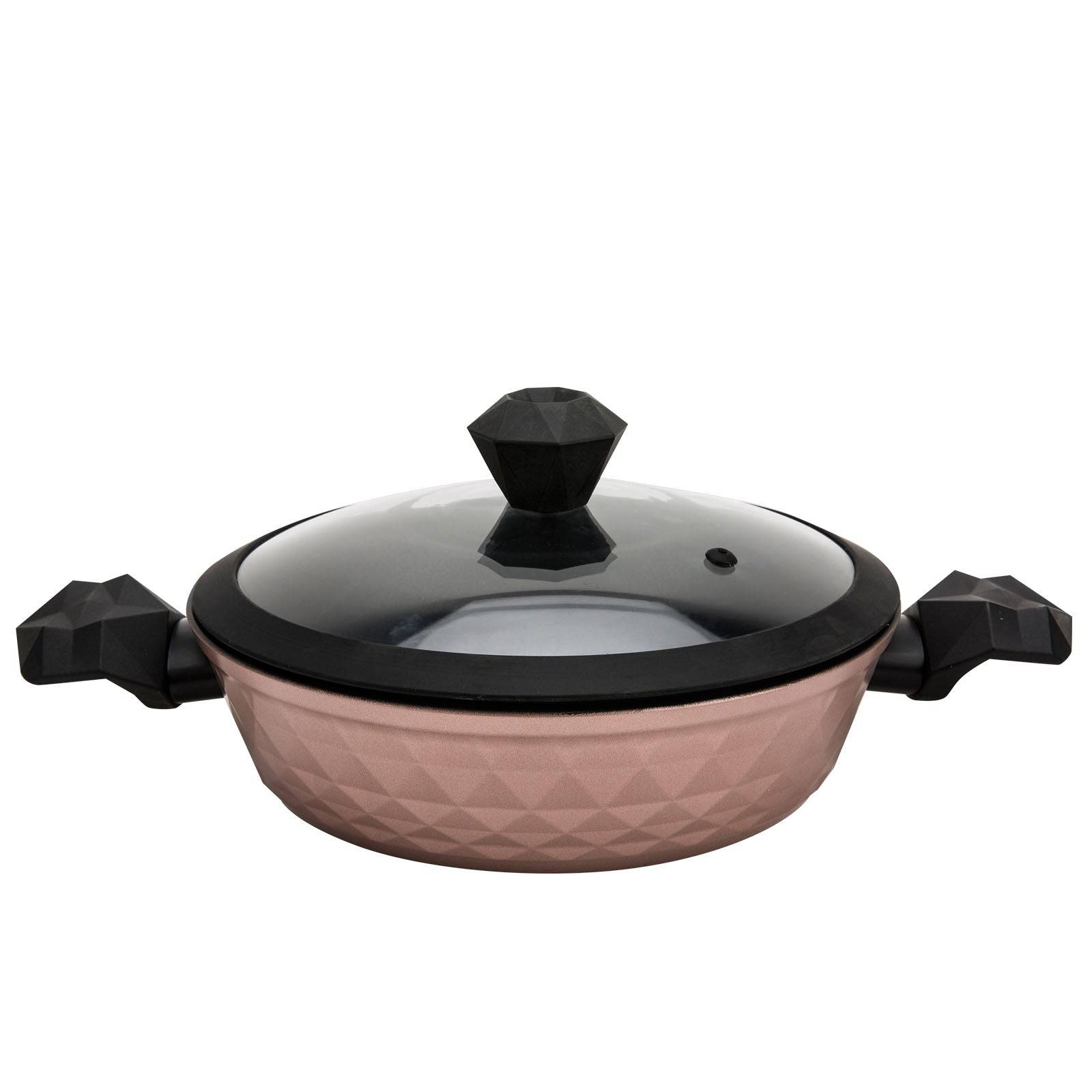 Biodiamond Rose Gold 7 Piece Cookware Set 1296 153.03.07.7039 -  Cookware Sets - ebarza Furniture UAE | Shop Modern Furniture in Abu Dhabi & Dubai - مفروشات ايبازرا في الامارات | تسوق اثاث عصري وديكورات مميزة في دبي وابوظبي