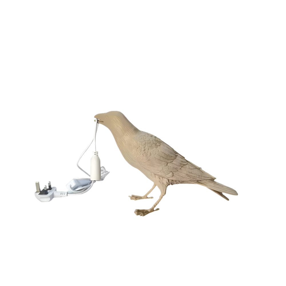 Bird Brown Table Light from BEACON, a stylish desk lamp with a bird-shaped brown shade, ideal for home or office lighting.
