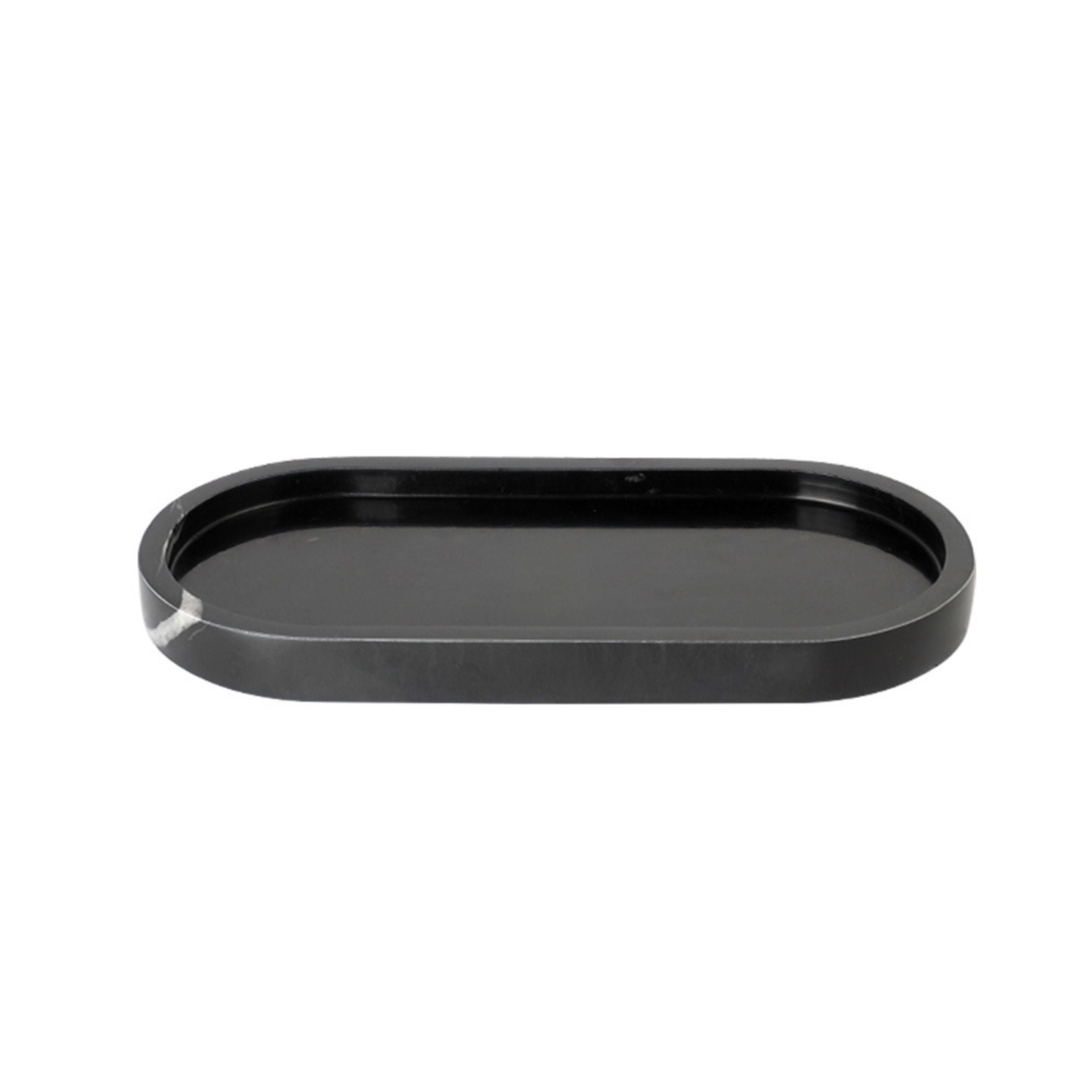 Black And White Root Oval Small Tray OHA890 -  Trays - ebarza Furniture UAE | Shop Modern Furniture in Abu Dhabi & Dubai - مفروشات ايبازرا في الامارات | تسوق اثاث عصري وديكورات مميزة في دبي وابوظبي