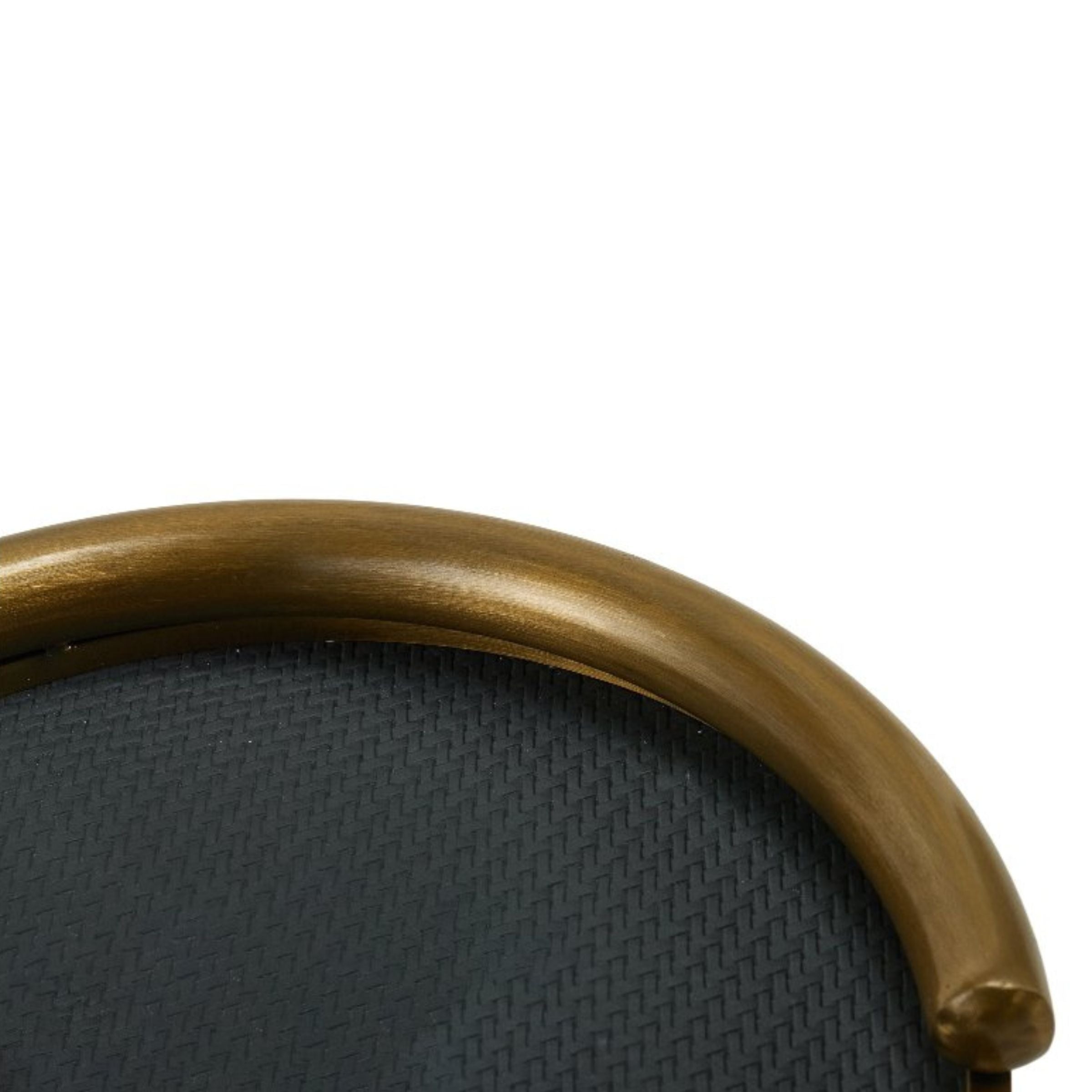 Black and brushed gold oval leather tray by Beacon, decorative tray with elegant leather surface and gold accents.