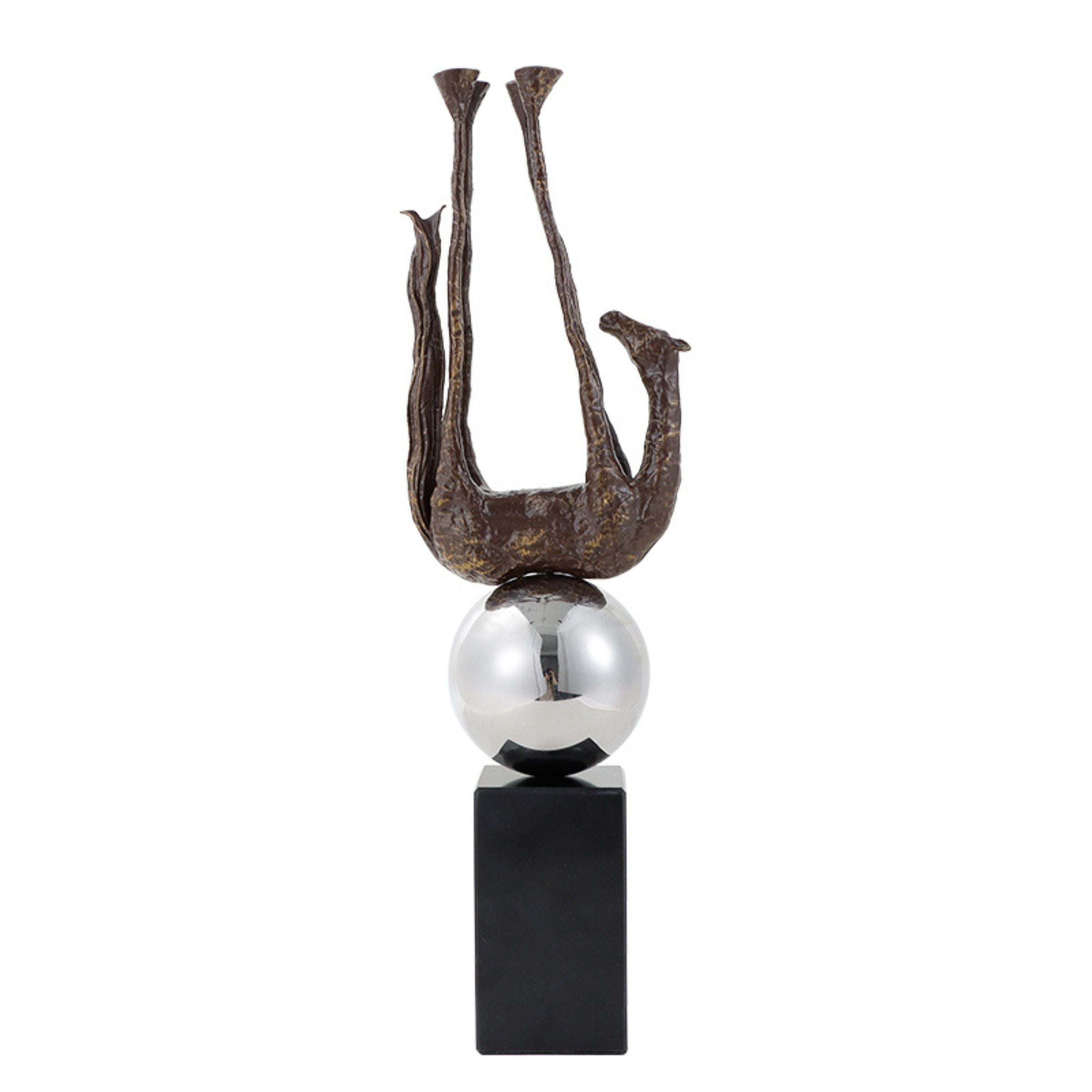 Black and gold horse figurine from Beacon home decor collection, detailed sculpture with stylish horse design.