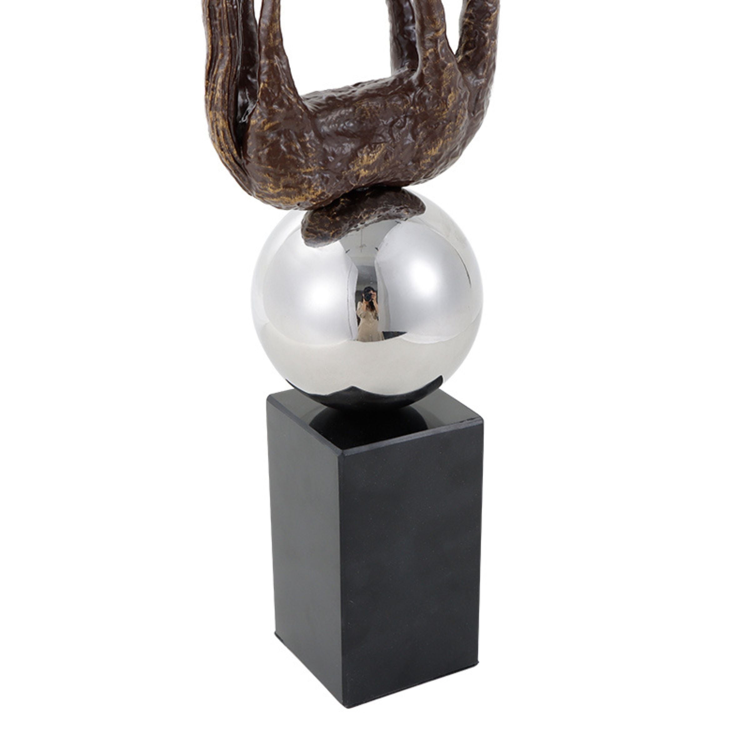 Black and golden horse figurine for home decor, detailed sculpture by BEACON FSDG, decorative horse figurine for living spaces.