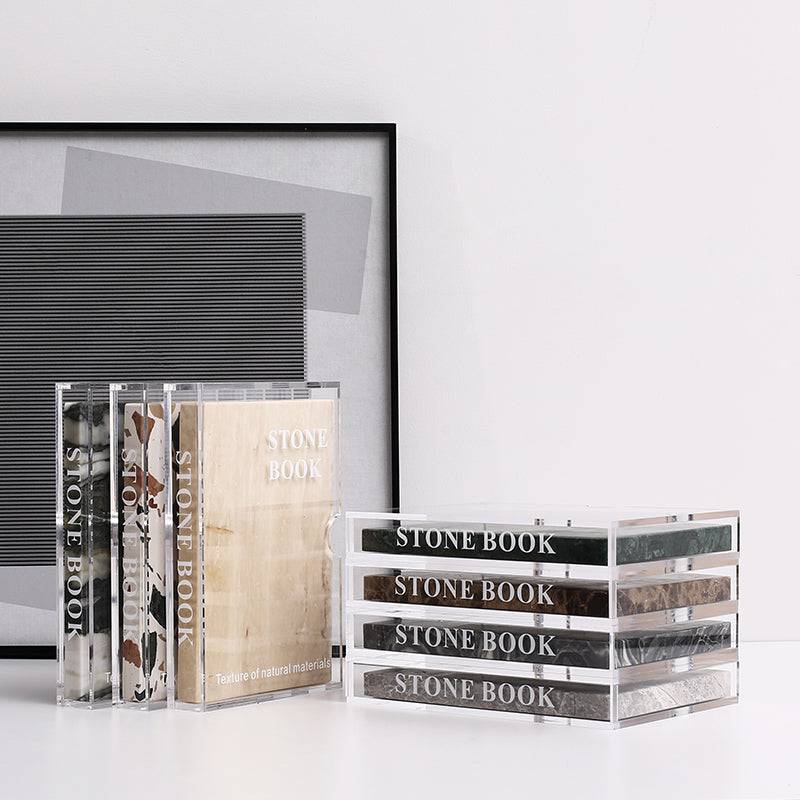 Black Line Stone Book Fb-T2122F -  Home Decor Figurines | ديكور كتاب حجر الخط الأسود - ebarza Furniture UAE | Shop Modern Furniture in Abu Dhabi & Dubai - مفروشات ايبازرا في الامارات | تسوق اثاث عصري وديكورات مميزة في دبي وابوظبي