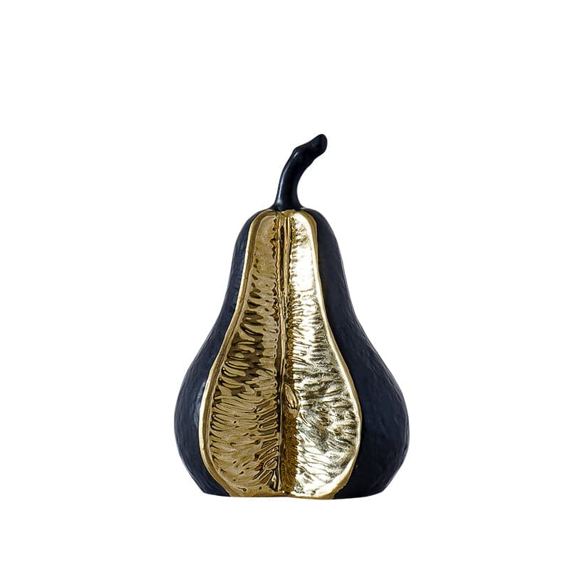 Black Pear Ornament -B Fa-D21088B -  Home Decor Figurines | ديكور الكمثرى باللون الاسود - ebarza Furniture UAE | Shop Modern Furniture in Abu Dhabi & Dubai - مفروشات ايبازرا في الامارات | تسوق اثاث عصري وديكورات مميزة في دبي وابوظبي