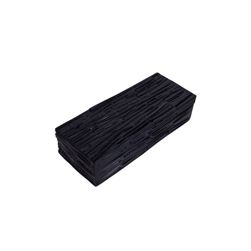 Black Resin Decorative Box-B Fc-Sz2023B -  Decorative Boxes | صندوق ديكور من الراتينج الأسود - ebarza Furniture UAE | Shop Modern Furniture in Abu Dhabi & Dubai - مفروشات ايبازرا في الامارات | تسوق اثاث عصري وديكورات مميزة في دبي وابوظبي