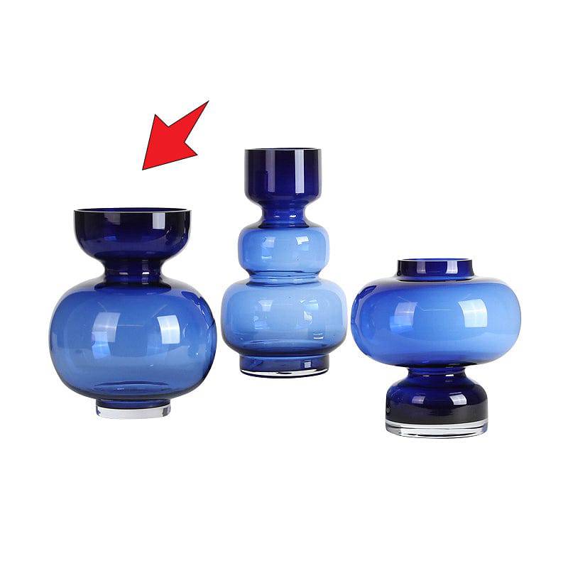 Blue Globe Vase-B Fb-Zs2025B -  Vases | مزهرية بلو غلوب - ebarza Furniture UAE | Shop Modern Furniture in Abu Dhabi & Dubai - مفروشات ايبازرا في الامارات | تسوق اثاث عصري وديكورات مميزة في دبي وابوظبي