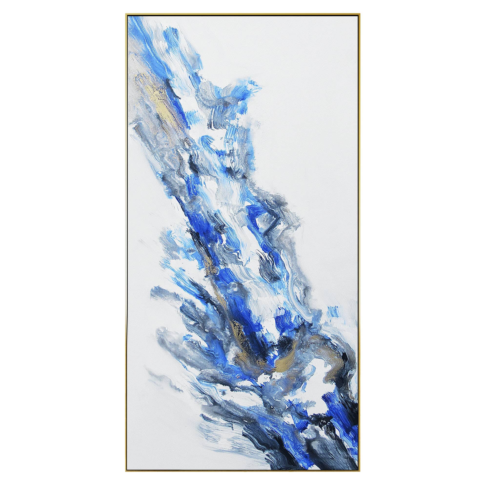 Blue Ray Hand Painted Art Painting With Frame 160X80 Cm SOAP0073 -  Paintings | 160X80 لوحة الشعاع الازرق فنية مرسومة باليد بإطار سم - ebarza Furniture UAE | Shop Modern Furniture in Abu Dhabi & Dubai - مفروشات ايبازرا في الامارات | تسوق اثاث عصري وديكورات مميزة في دبي وابوظبي