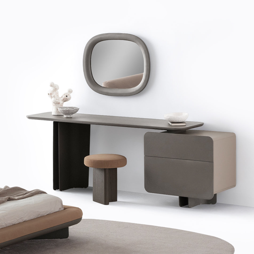Modern Bold Dresser by HOMAGE KOLTUK with sleek drawers and minimalist design, shown in a contemporary bedroom setting.