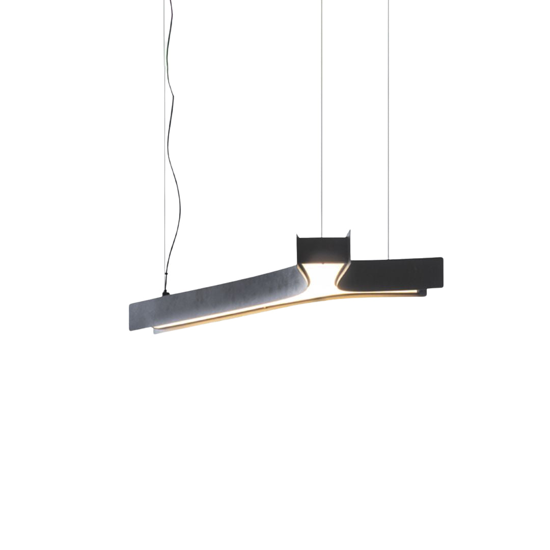 HOMAGE KOLTUK bold hanging pendant lamp with sleek design and black finish, ideal for modern interior lighting.