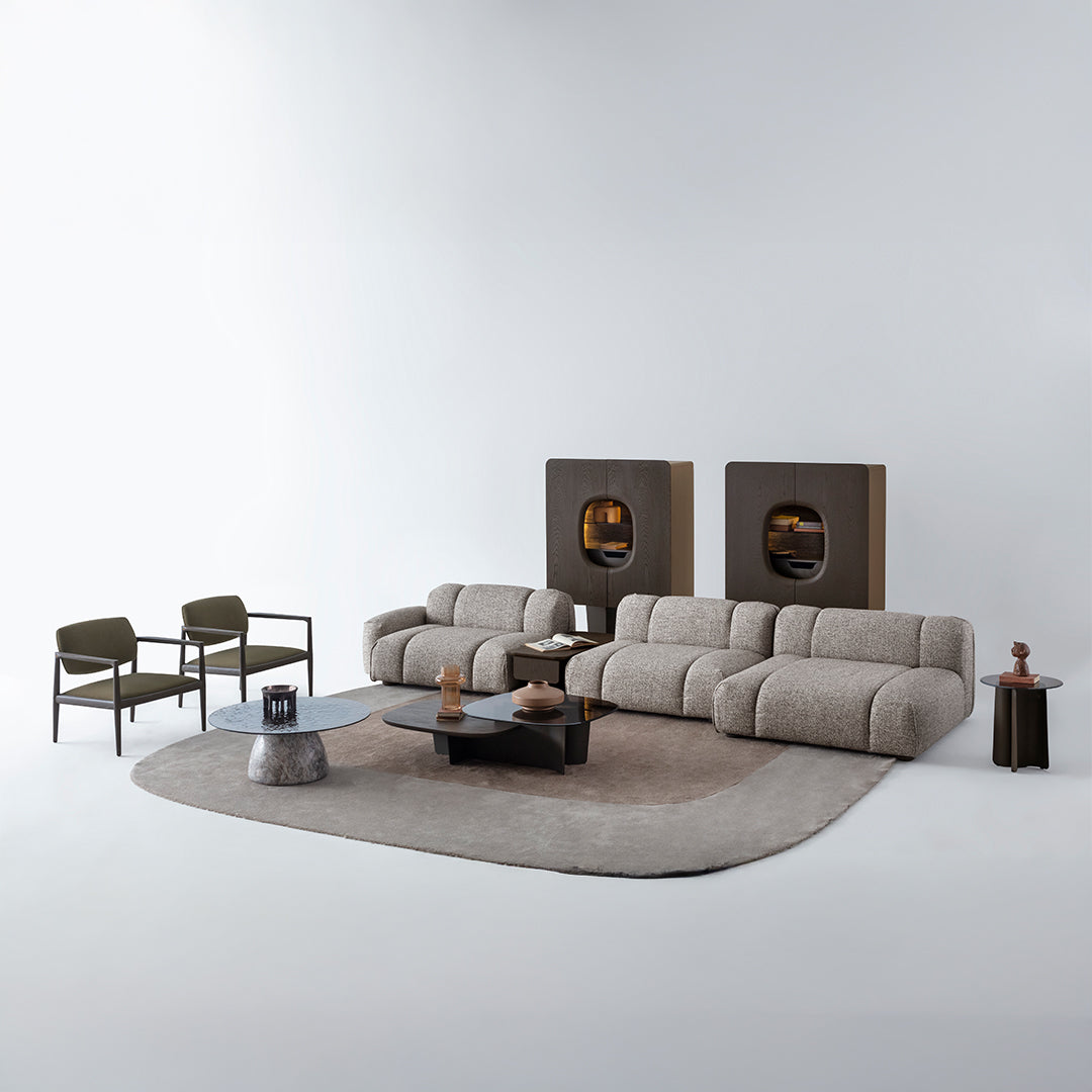 Modern Bold Middle Coffee Table by HOMAGE KOLTUK with a sleek design, featuring a rectangular shape and stylish wood finish.
