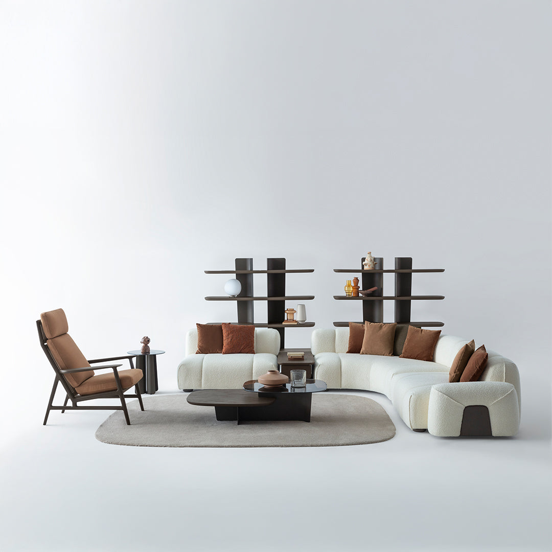 Bold Middle Coffee Table by HOMAGE KOLTUK, modern coffee table with sleek design and sturdy construction, shown in a living room setting