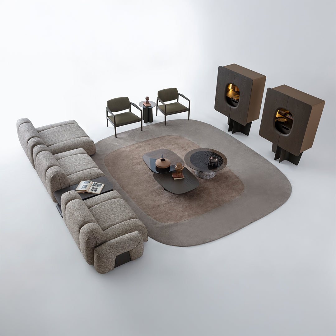 HOMAGE KOLTUK bold showcase cabinet HM-B/CABINET015 with sleek design and multiple storage compartments.