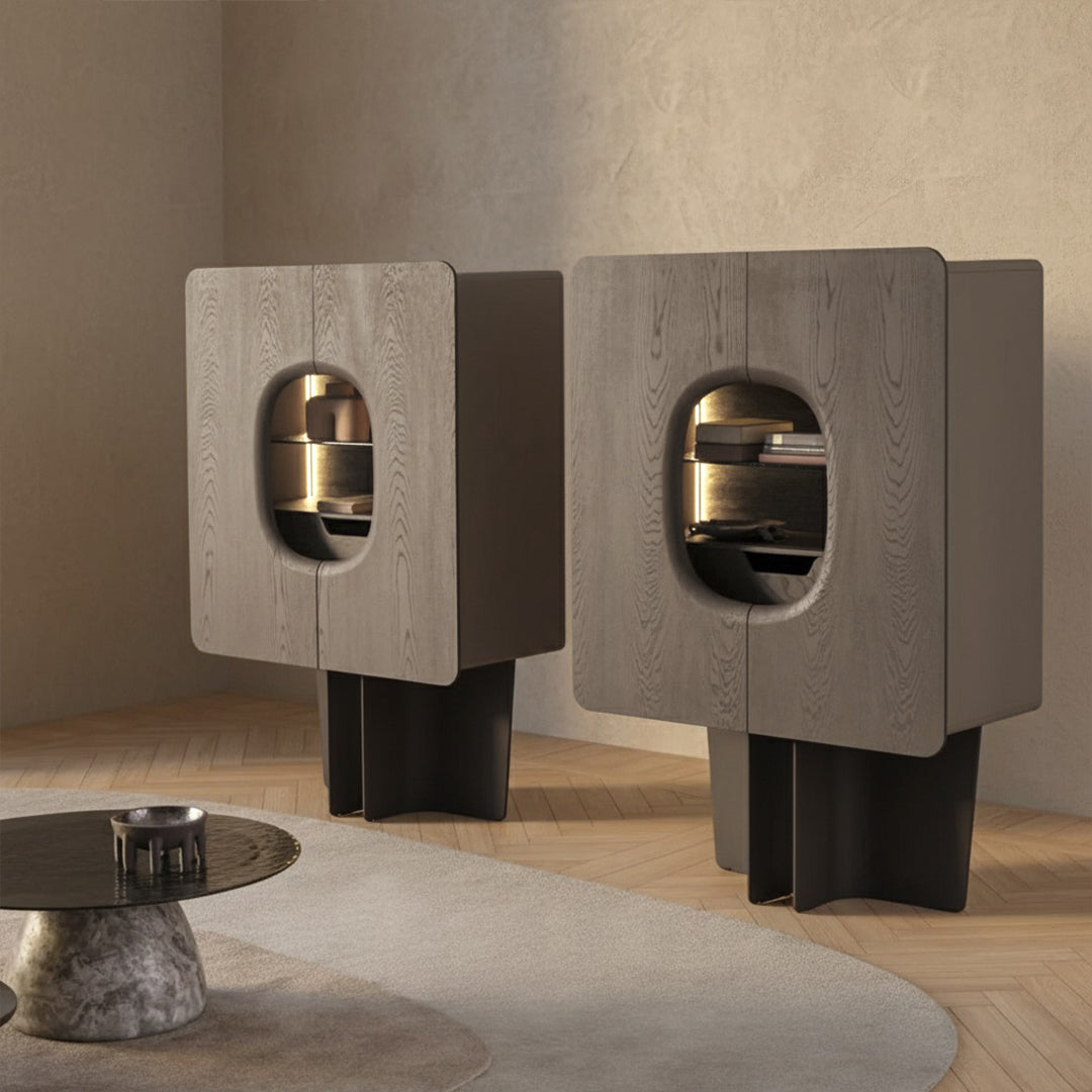 HOMAGE KOLTUK bold showcase cabinet HM-B/CABINET015 with sleek design and multiple storage compartments.