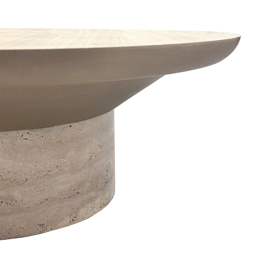 Bordeaux Travertine Coffee Table by A2STONE with a sleek rectangular design and natural stone finish.