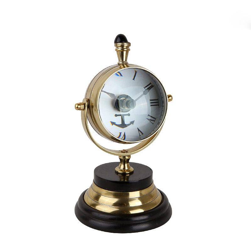 Brass  Clock Fl-Y875 -  Clocks | ساعة نحاسية - ebarza Furniture UAE | Shop Modern Furniture in Abu Dhabi & Dubai - مفروشات ايبازرا في الامارات | تسوق اثاث عصري وديكورات مميزة في دبي وابوظبي