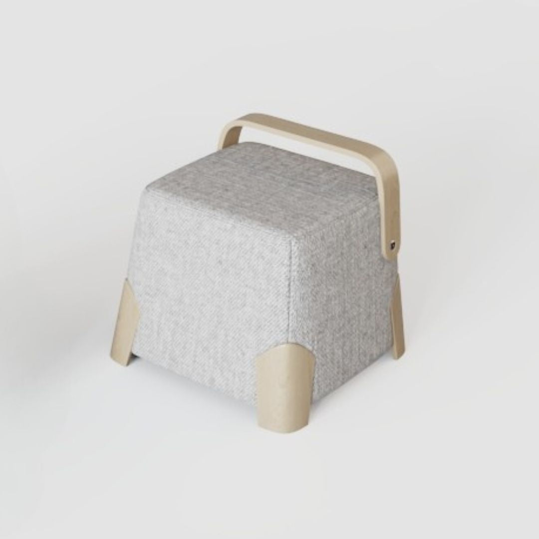 Pre-order 25 Days Delivery Brick Low Stool  MZ7959 - Beige -  Poufs - ebarza Furniture UAE | Shop Modern Furniture in Abu Dhabi & Dubai - مفروشات ايبازرا في الامارات | تسوق اثاث عصري وديكورات مميزة في دبي وابوظبي