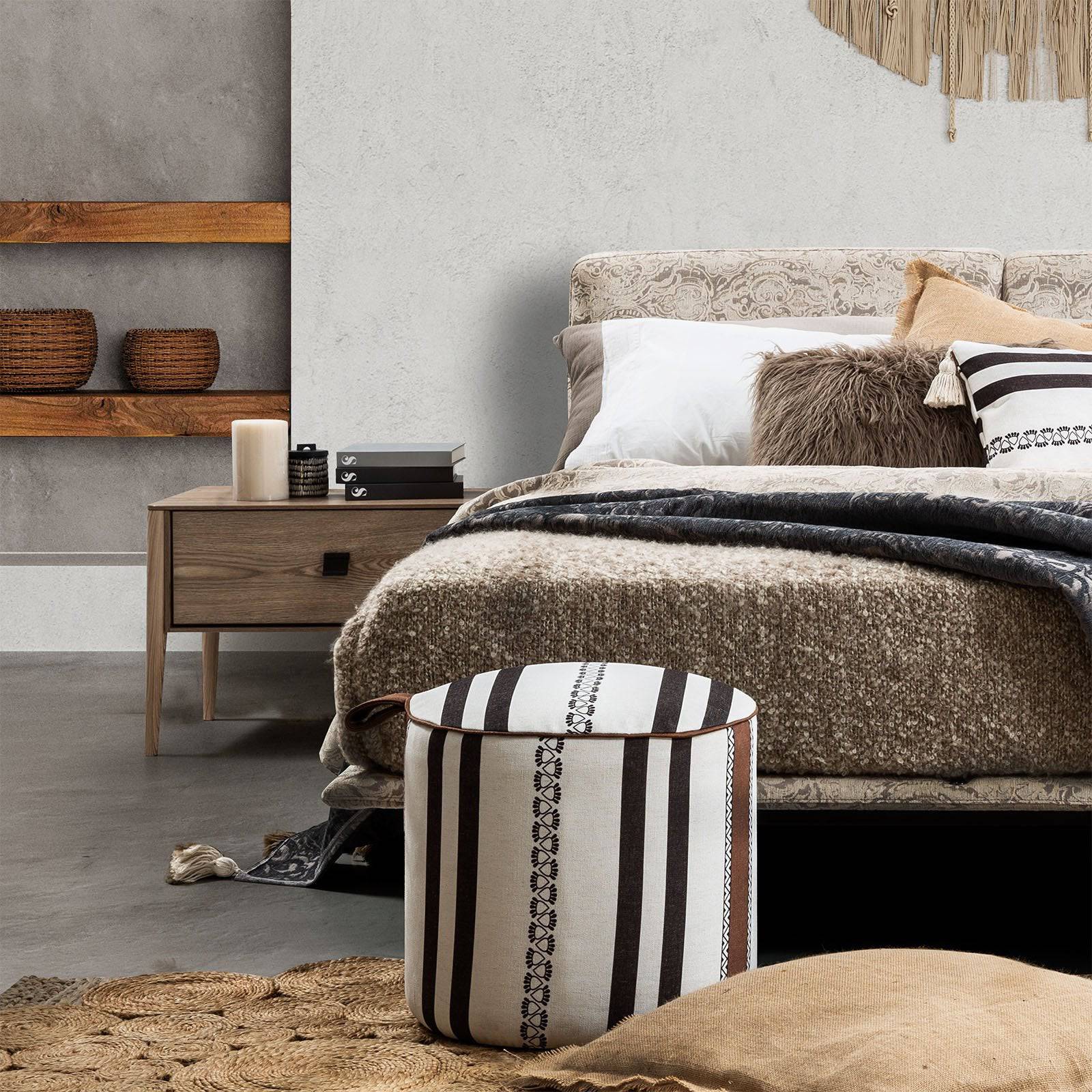 Bristol Bohemian King Bed Bis-Print-K -  Bedsteads | سرير (بريستول بوهمان) - ebarza Furniture UAE | Shop Modern Furniture in Abu Dhabi & Dubai - مفروشات ايبازرا في الامارات | تسوق اثاث عصري وديكورات مميزة في دبي وابوظبي