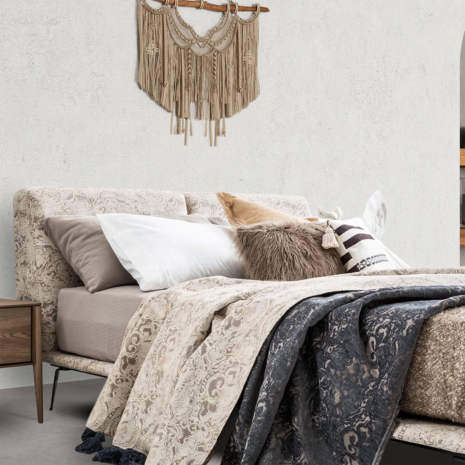Bristol Bohemian Queen Bed Bis-Print-Q -  Bedsteads | سرير بريستول بوهمان - ebarza Furniture UAE | Shop Modern Furniture in Abu Dhabi & Dubai - مفروشات ايبازرا في الامارات | تسوق اثاث عصري وديكورات مميزة في دبي وابوظبي