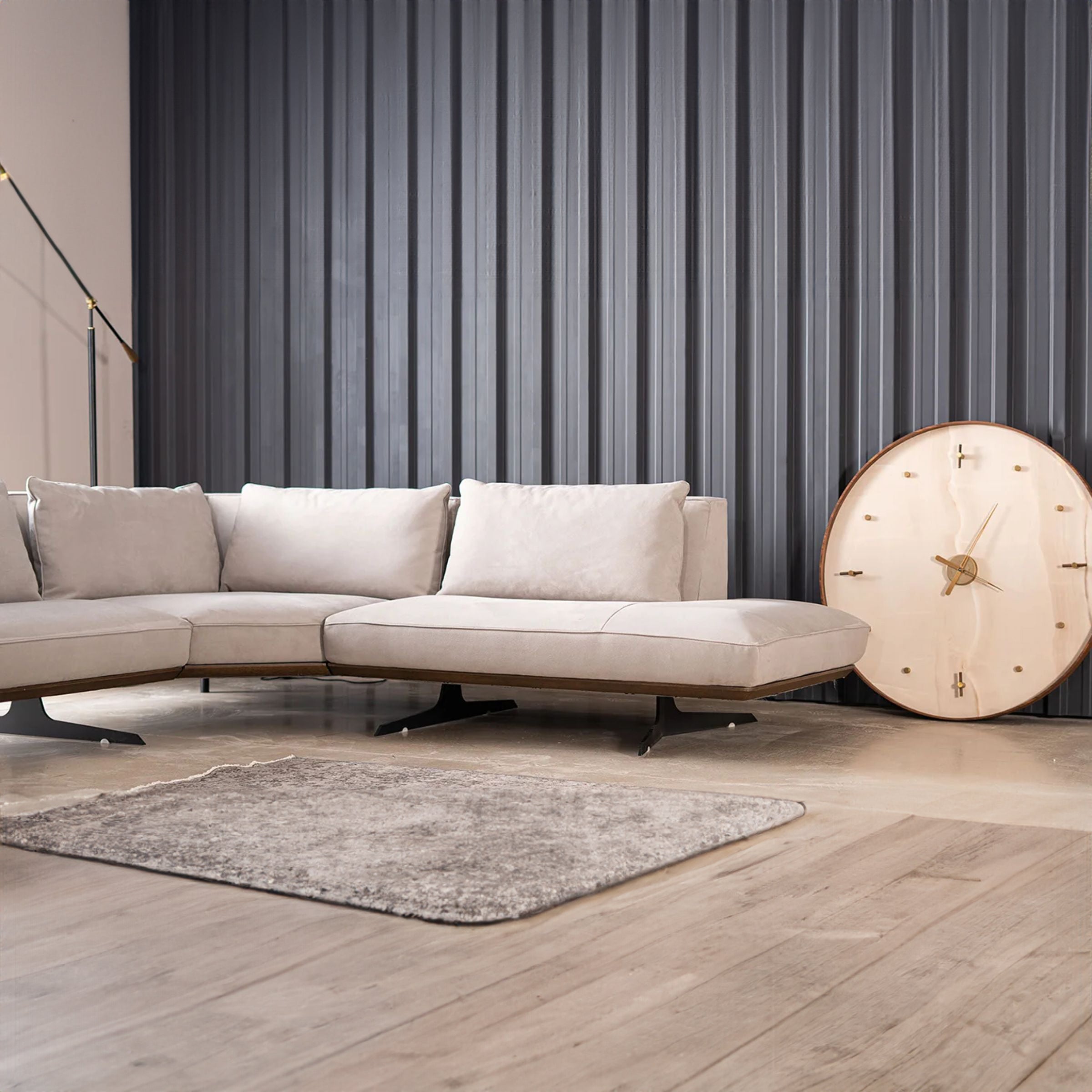 Brooklyn/GAMMA CORNER sofa by HOMAGE KOLTUK featuring a modern corner design with plush upholstery and stylish cushions.