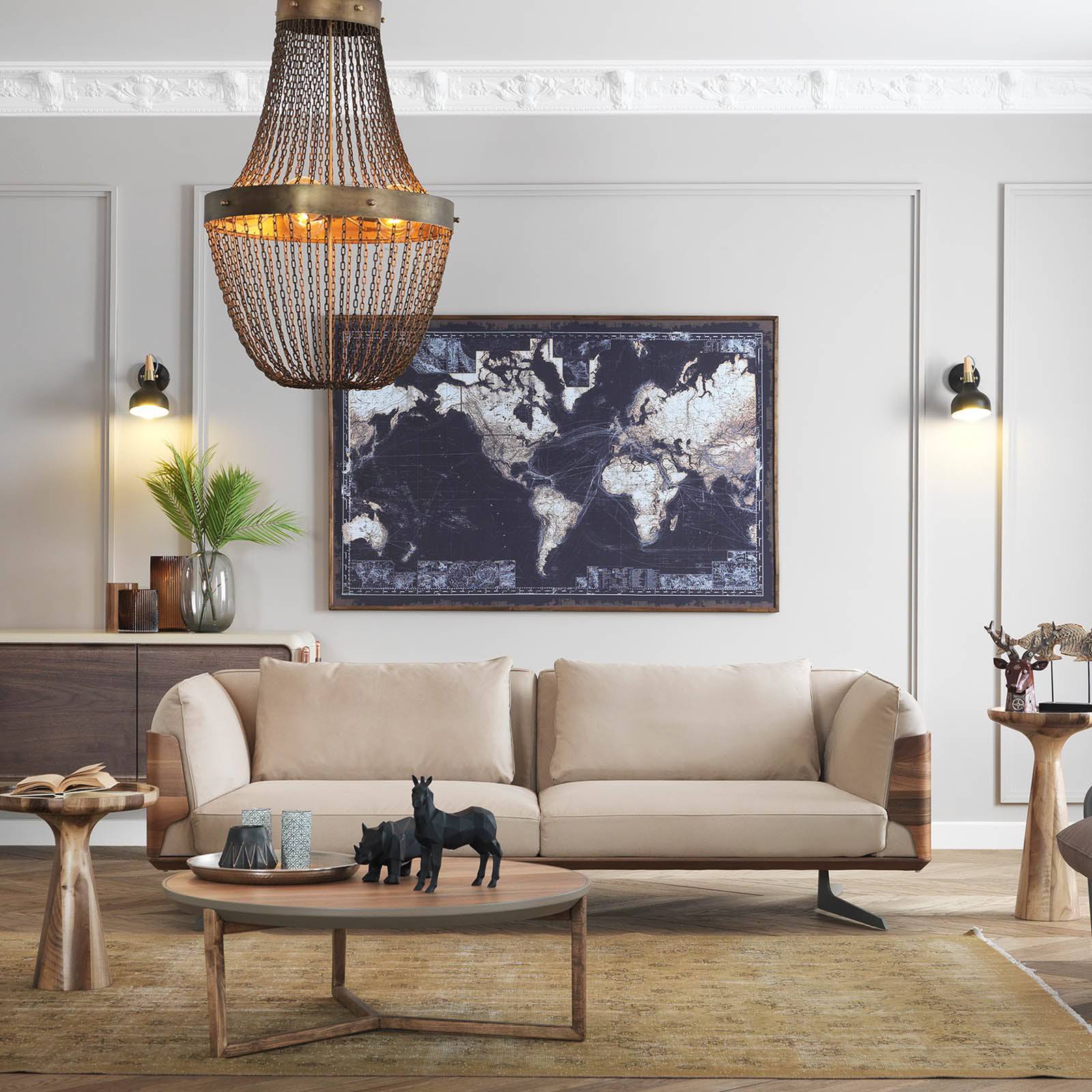 Brooklyn Sofa Bro016Ow-Be -  Sofas | صوفا بروكلين - ebarza Furniture UAE | Shop Modern Furniture in Abu Dhabi & Dubai - مفروشات ايبازرا في الامارات | تسوق اثاث عصري وديكورات مميزة في دبي وابوظبي