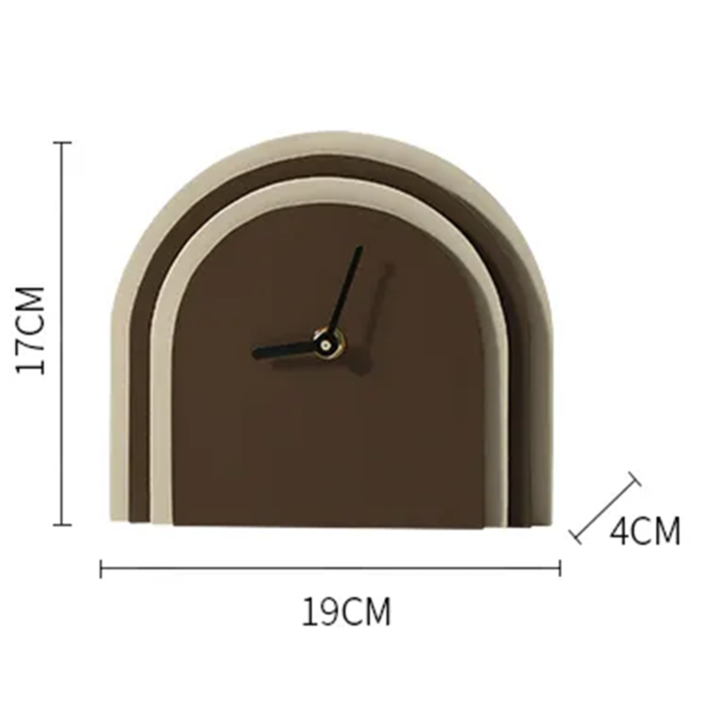 Brown leather clock by BEACON, FB-PG2208B, featuring a classic round design with a leather strap and vintage style.