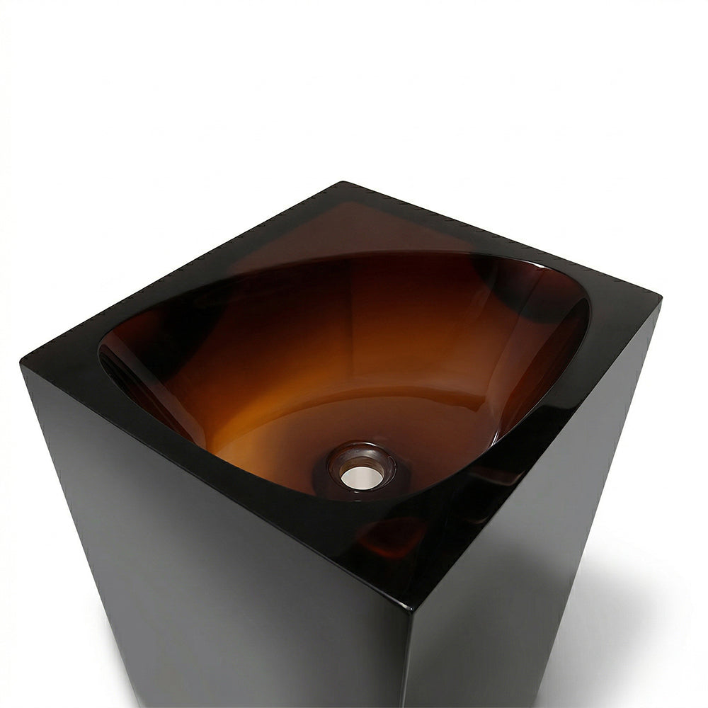 Brown BEACON Royal Crest Basin 3036-Brown bathtub with smooth surface and classic design, suitable for modern bathrooms.