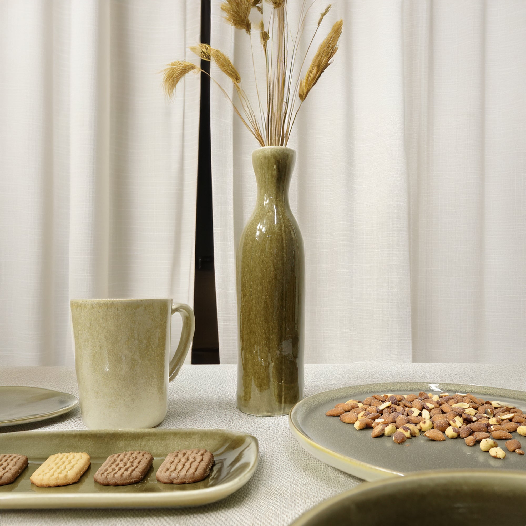 Browny ceramic vase from BEACON, HZ4027, featuring a smooth finish and elegant shape, ideal for modern home decor.