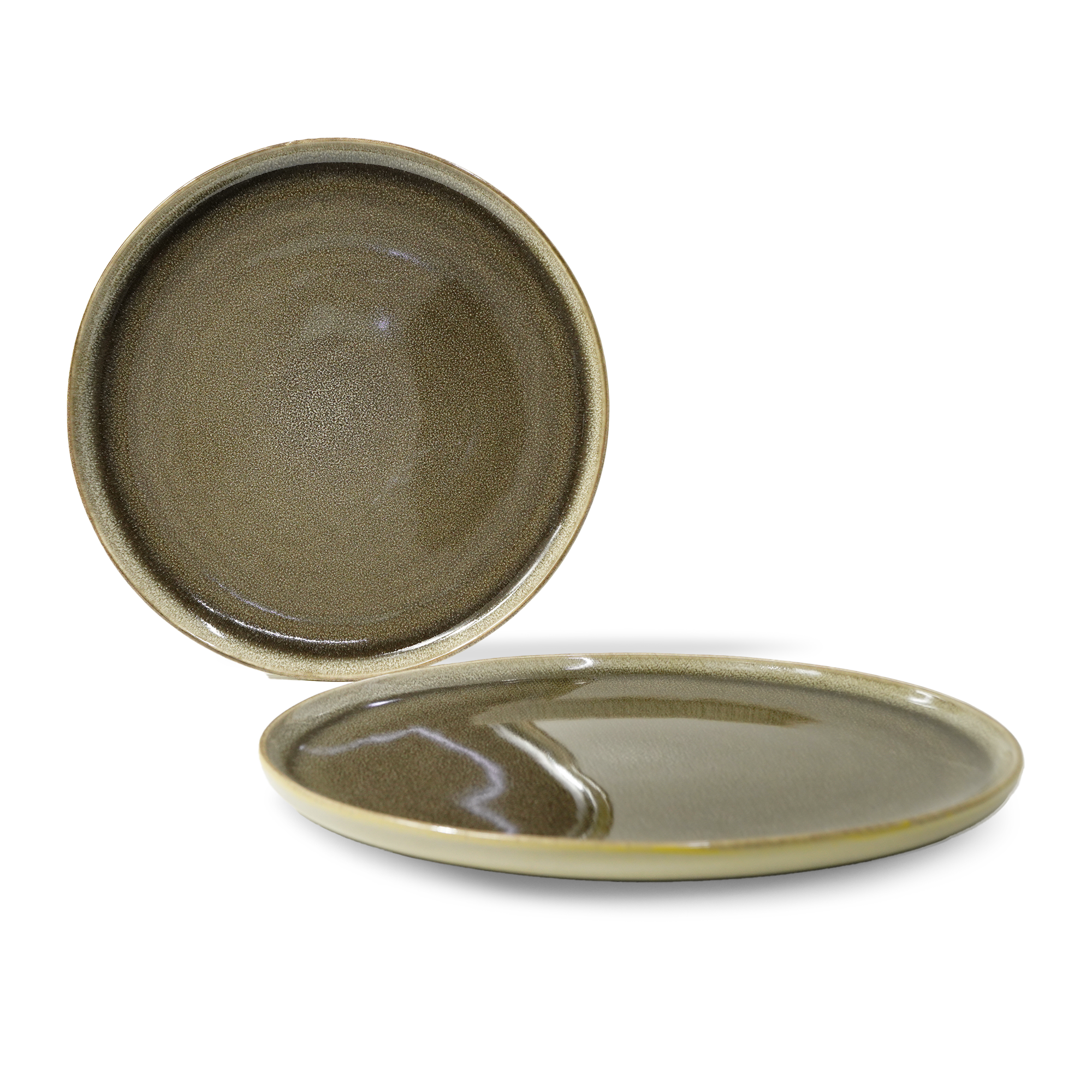 BEACON Browny Dinner Plate HZ4311, round ceramic plate with a smooth matte brown finish, designed for serving meals.