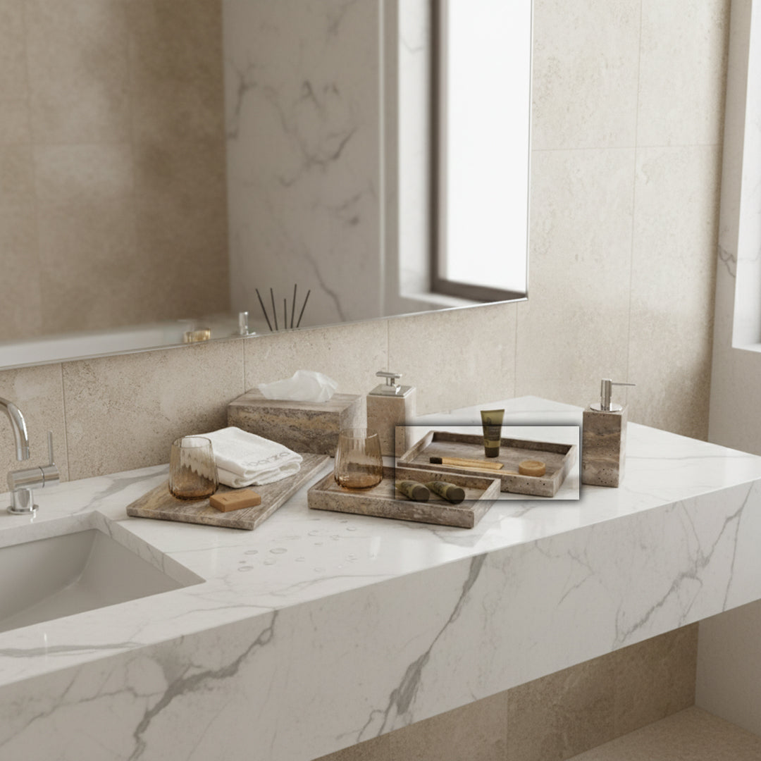 BEACON BRUNO rectangular tray RHD894 for serving, with a sleek rectangular shape and sturdy handle design.