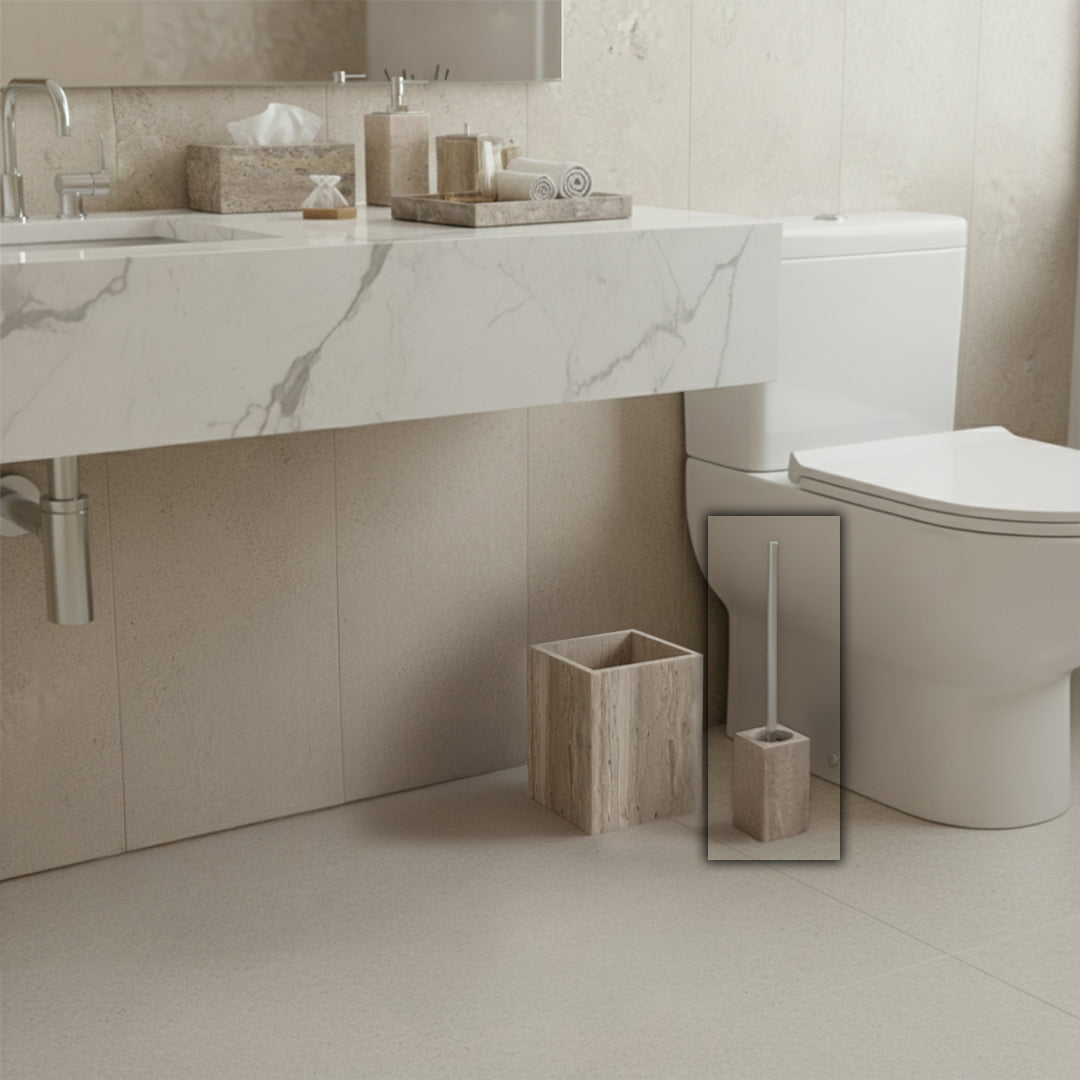 BEACON BRUNO toilet brush and holder in bathroom accessories, with sleek design and durable construction.