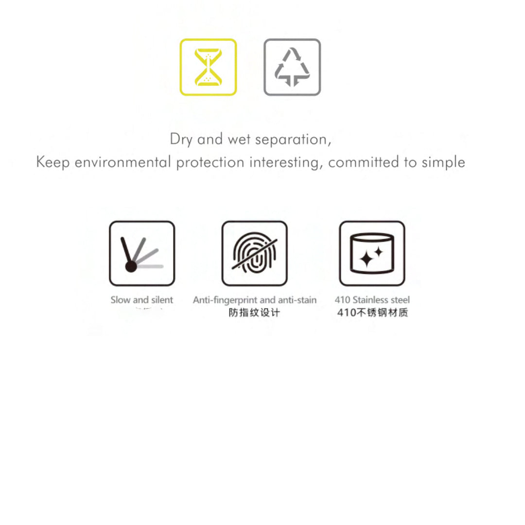 Brushed black BEACON pedal trash bin JH-8869 with foot pedal and lid, modern design for waste disposal.