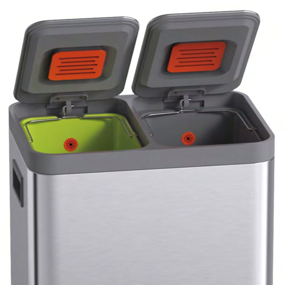 Brushed black Pedal Bin JH-8869 -  Bathroom Accessories - ebarza Furniture UAE | Shop Modern Furniture in Abu Dhabi & Dubai - مفروشات ايبازرا في الامارات | تسوق اثاث عصري وديكورات مميزة في دبي وابوظبي