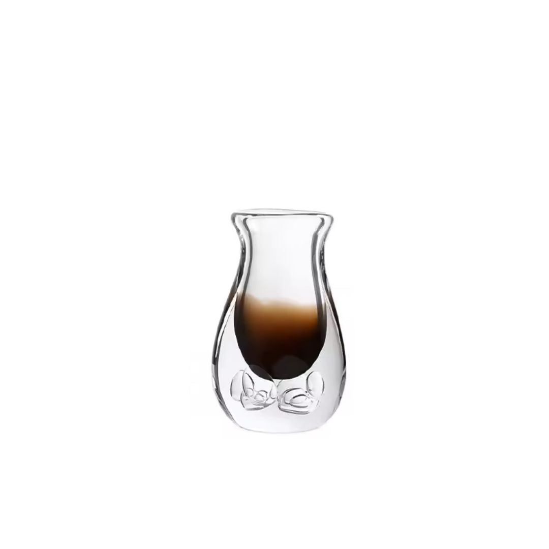 Brown short BEACON Bubble Thick Vase with a textured, rounded design perfect for decorative floral arrangements.
