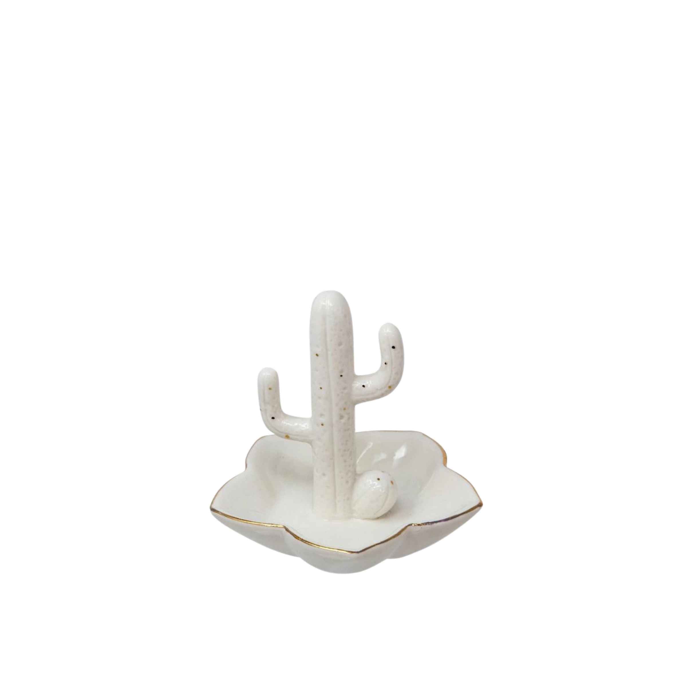 Cactus Flower Ring Holder - Porcelain 12391-05 -  Home Decor Figurines | حامل خاتم زهرة الصبار - بورسلين - ebarza Furniture UAE | Shop Modern Furniture in Abu Dhabi & Dubai - مفروشات ايبازرا في الامارات | تسوق اثاث عصري وديكورات مميزة في دبي وابوظبي