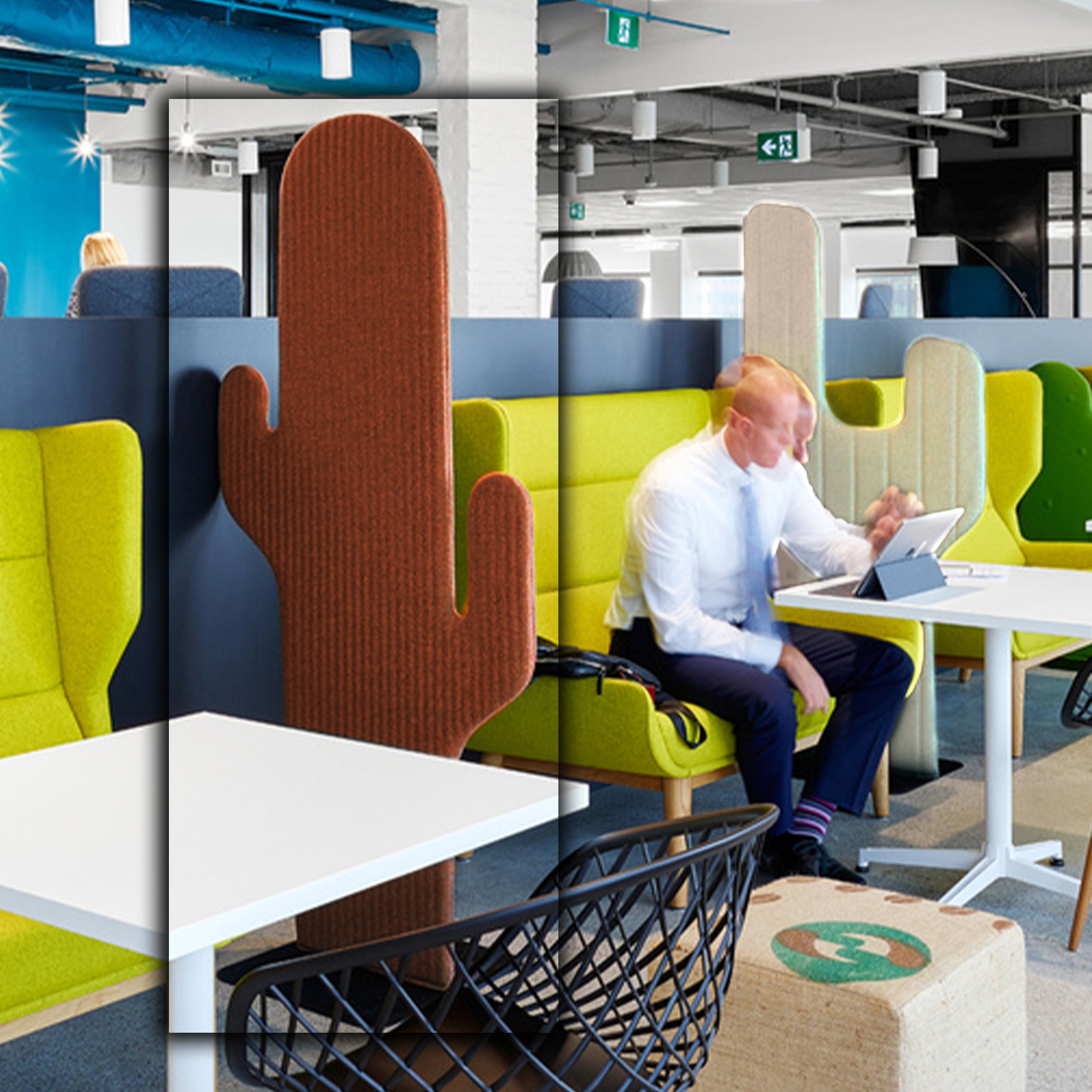 Cactus Screen Barrier  y51681-67 -  Office Barriers - ebarza Furniture UAE | Shop Modern Furniture in Abu Dhabi & Dubai - مفروشات ايبازرا في الامارات | تسوق اثاث عصري وديكورات مميزة في دبي وابوظبي