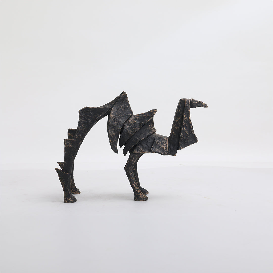 Beige camel sculpture from BEACON home decor figurines, detailed ceramic figurine for stylish interior decoration