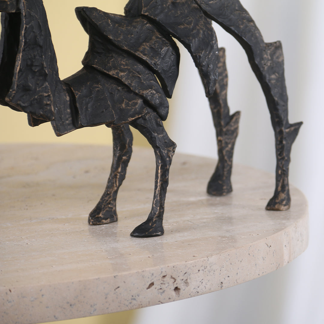 BEACON camel sculpture home decor figurine, detailed beige camel figurine for stylish interior decoration.