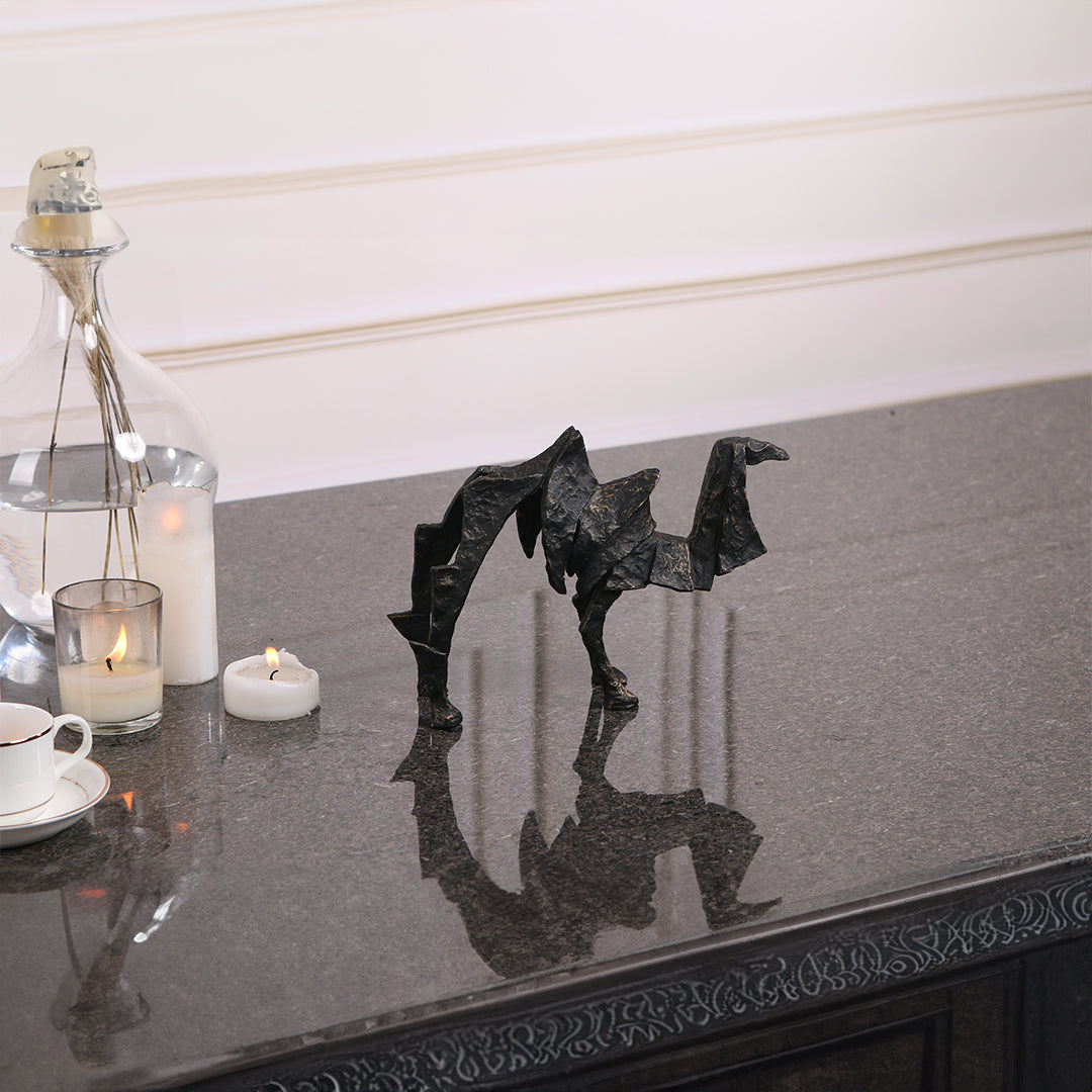 BEACON Camel Sculpture KA3066A home decor figurine featuring a detailed camel figure for stylish interior decoration.