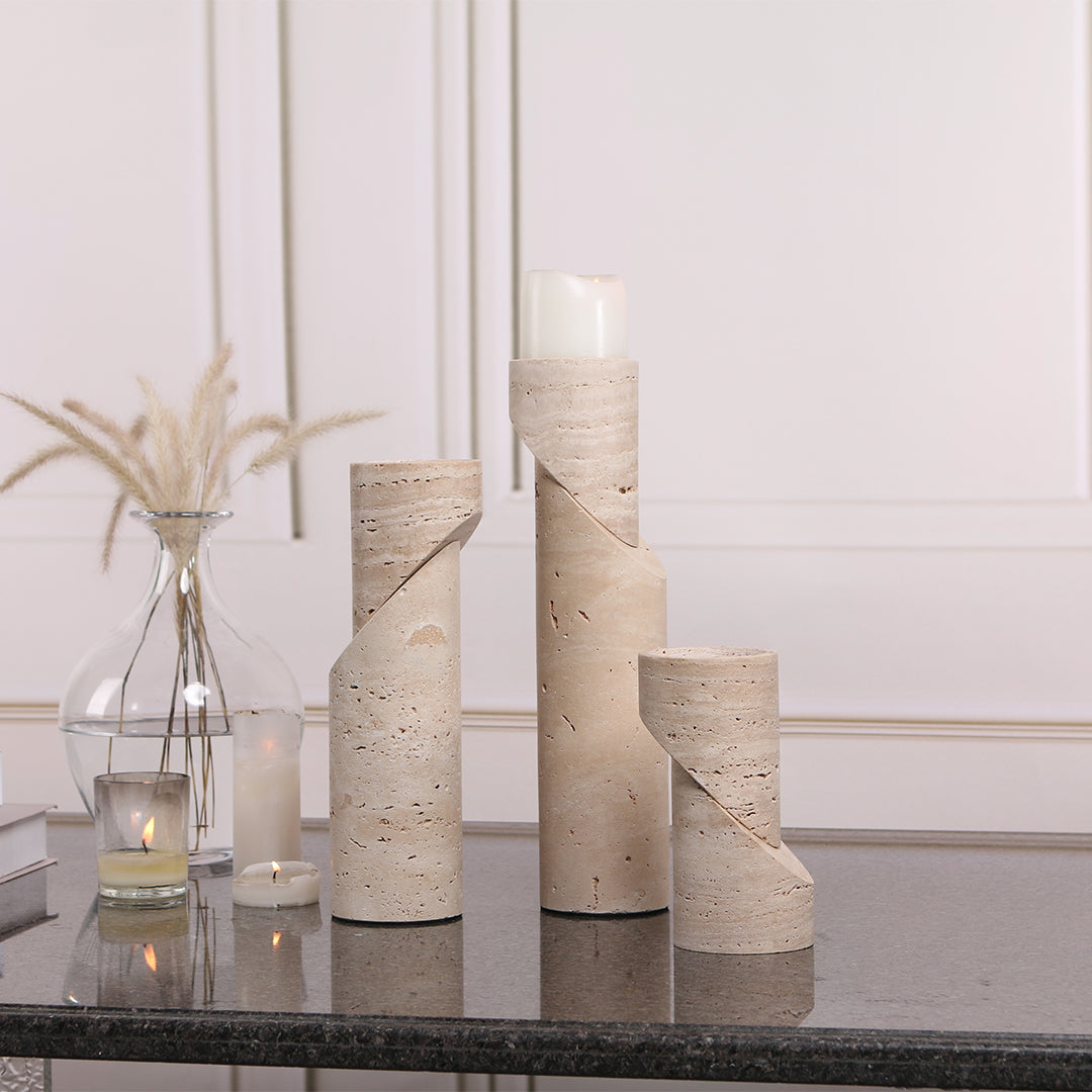 Elegant black candle holder S KE3004S by BEACON, designed for candles, with a sleek modern style and smooth finish.