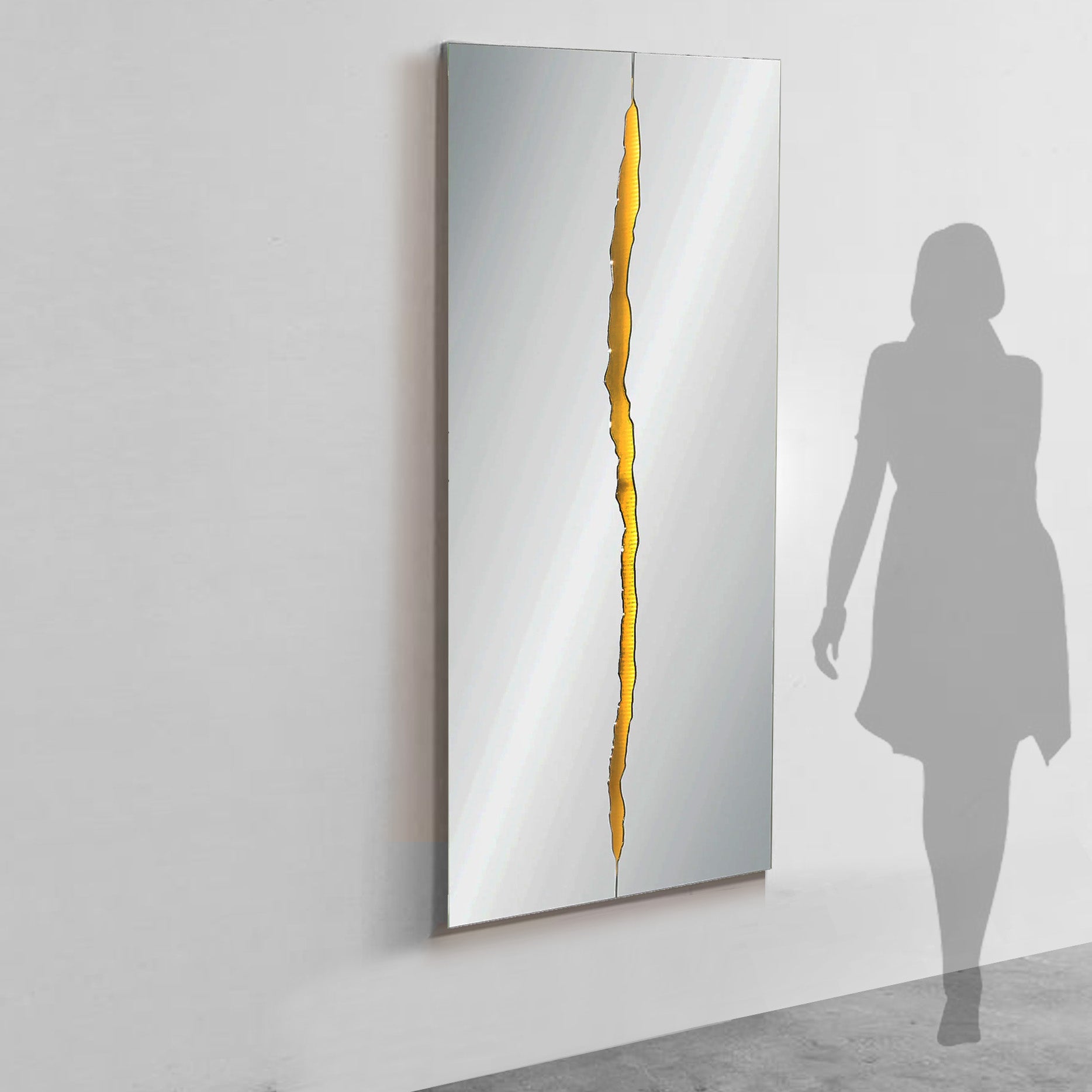 Canyon Mirror with LED OA-9366 -  Mirrors - ebarza Furniture UAE | Shop Modern Furniture in Abu Dhabi & Dubai - مفروشات ايبازرا في الامارات | تسوق اثاث عصري وديكورات مميزة في دبي وابوظبي