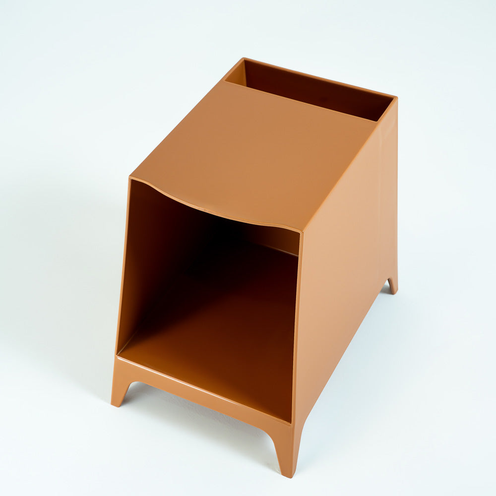 Caramel Side Table/Bedside Table BB-013 -  Side Tables - ebarza Furniture UAE | Shop Modern Furniture in Abu Dhabi & Dubai - مفروشات ايبازرا في الامارات | تسوق اثاث عصري وديكورات مميزة في دبي وابوظبي