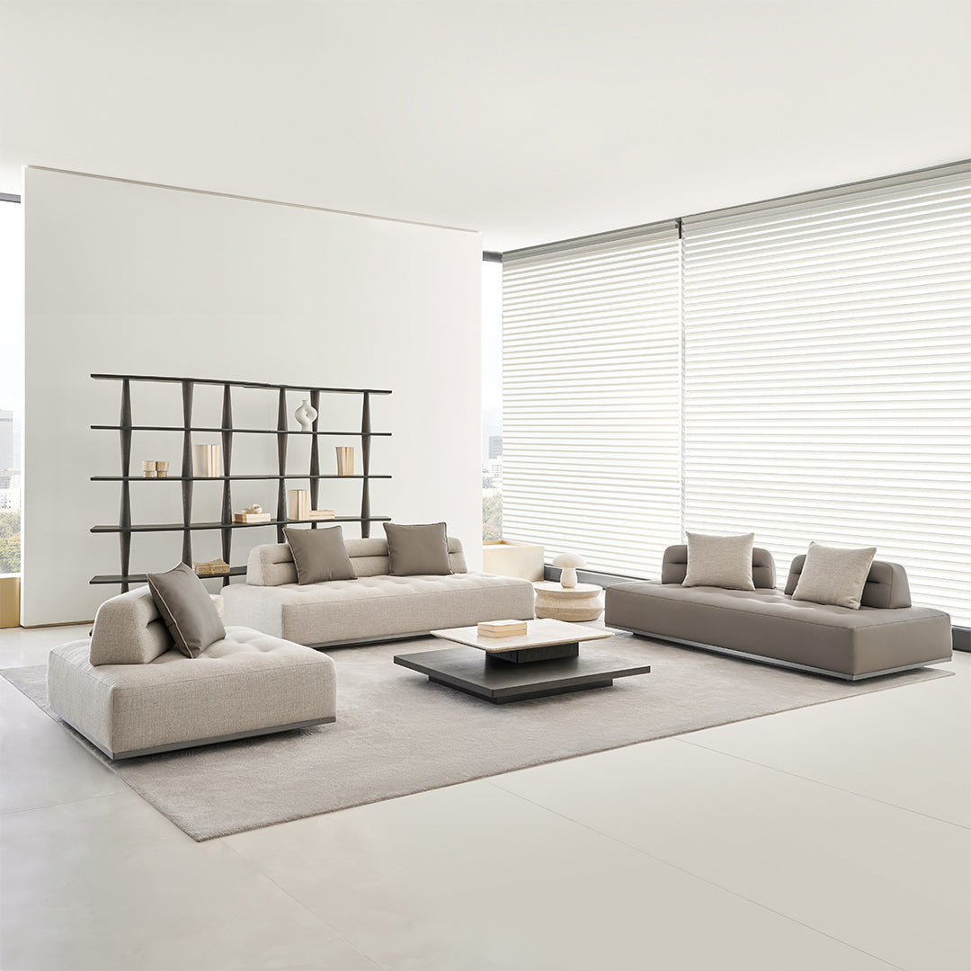 Leather Carmilla 2-Seater Module Sofa without arm by BEACON, modern living room furniture, sleek and stylish design
