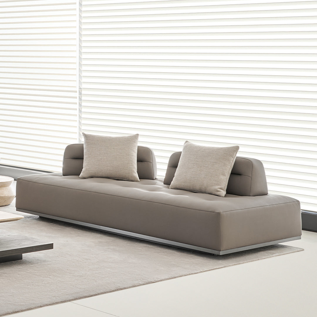 Leather Carmilla 2-Seater sofa module without arms by BEACON, modern and stylish living room furniture.