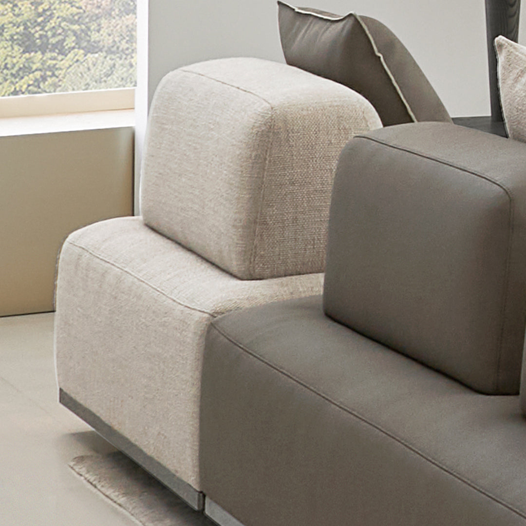 Fabric Carmilla single seater module sofa without arm by BEACON, modern design, comfortable seating, lightweight and stylish.
